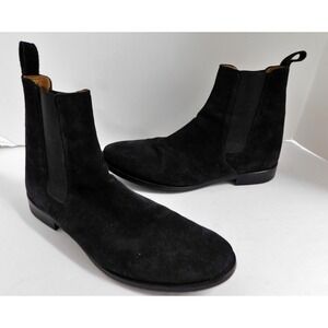 ORO Los Angeles Black Suede Classic Black Chelsea Boots Men's Size 11 M
